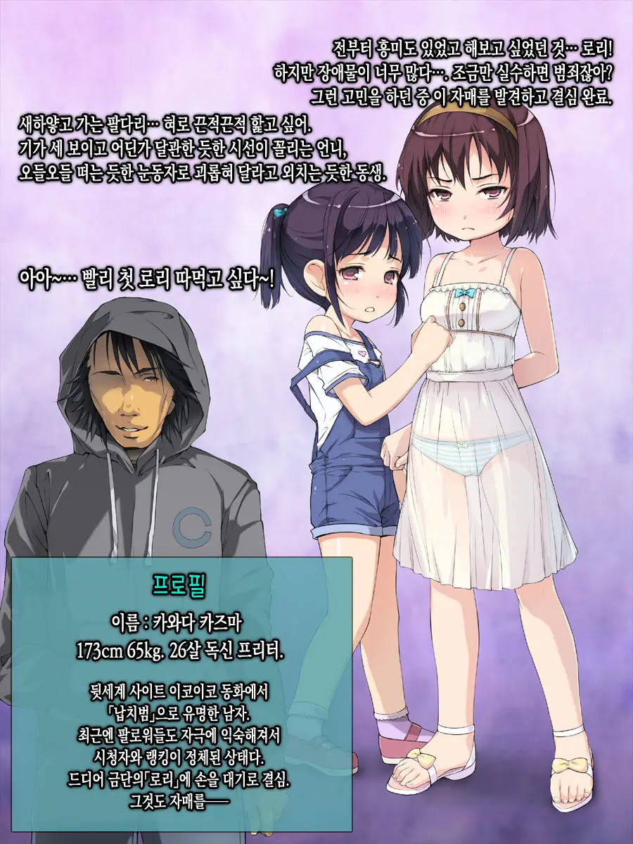 Saratte Mita ~Houchiko Loli Shimai No Yuukai Wa Chou Kantan~ | 납치해봤다 ~방치된 로리 자매 유괴는 초간단~